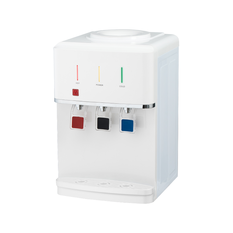 Dispensador de água de mesa branco com três saídas YR-2509T/YLR-2509T